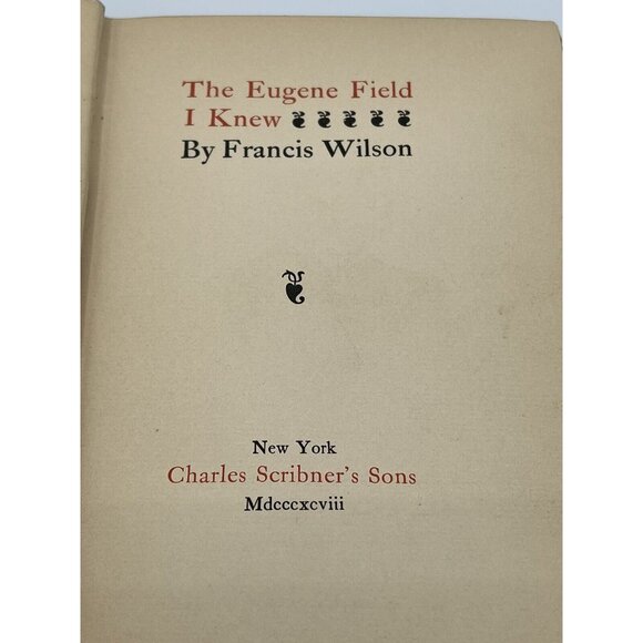 Antique Book The Eugene Field I Knew - Picture 5 of 8